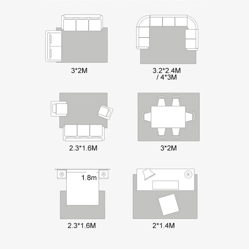 Black Plant Pattern Rug Modern Polyester Area Carpet Stain Resistant Area Rug for Home Decor