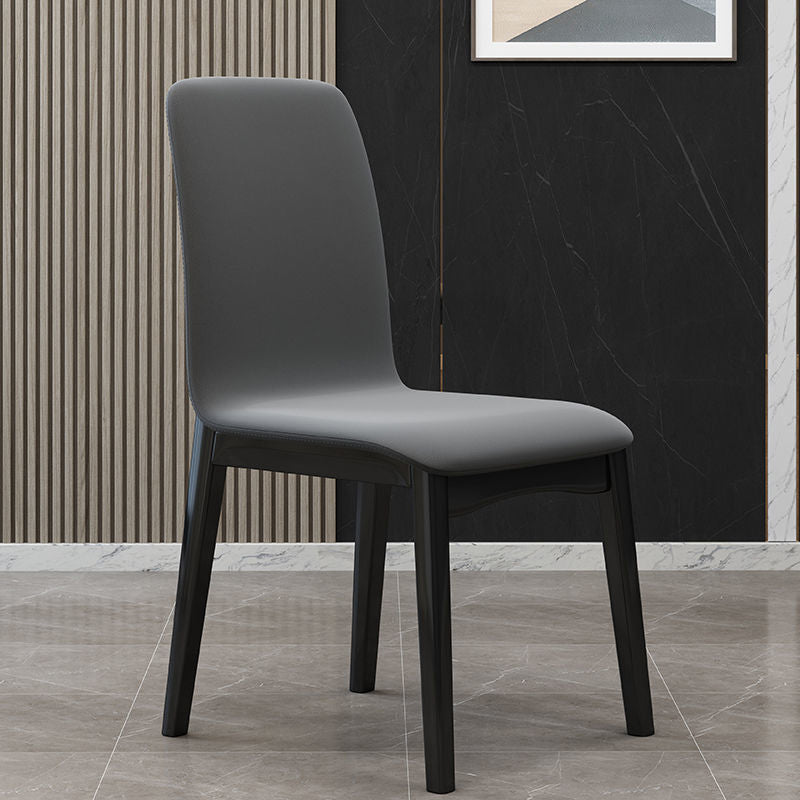 Chaise d'appoint de salon industrielle rembourrée, finition mate, chaise de salle à manger à dossier solide (Ensemble de 2)