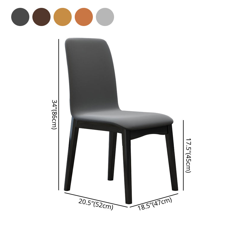 Chaise d'appoint de salon industrielle rembourrée, finition mate, chaise de salle à manger à dossier solide (Ensemble de 2)