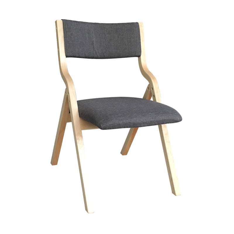 Chaise d'appoint à la maison contemporaine rembourrée, chaise de salle à manger ouverte au fini mat