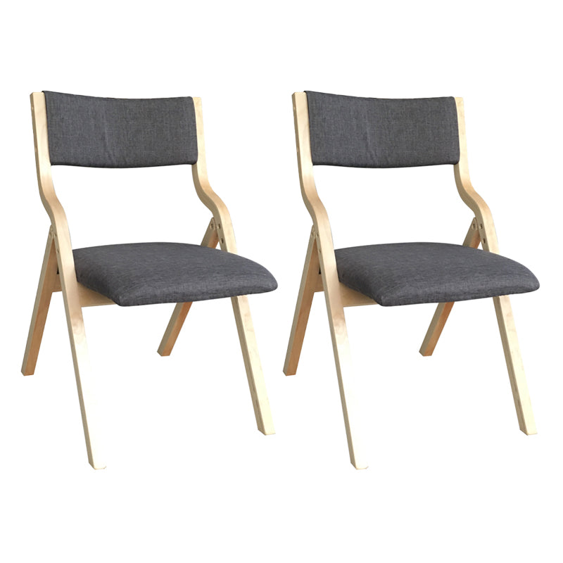 Chaise d'appoint à la maison contemporaine rembourrée, chaise de salle à manger ouverte au fini mat