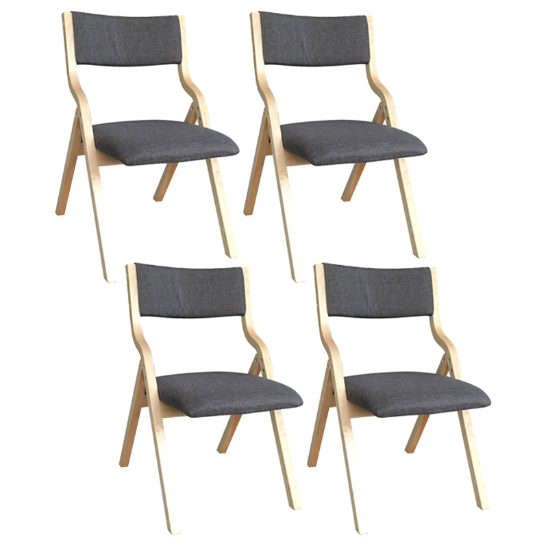 Chaise d'appoint à la maison contemporaine rembourrée, chaise de salle à manger ouverte au fini mat