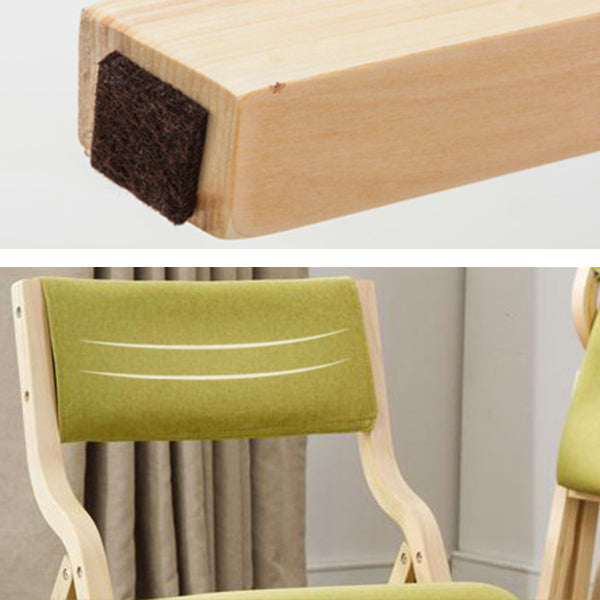 Chaise d'appoint à la maison contemporaine rembourrée, chaise de salle à manger ouverte au fini mat