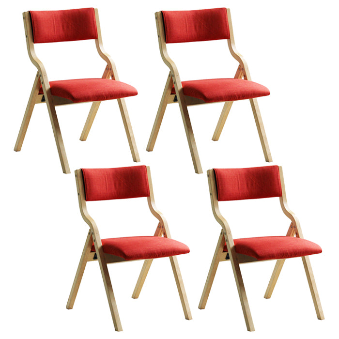 Chaise d'appoint à la maison contemporaine rembourrée, chaise de salle à manger ouverte au fini mat