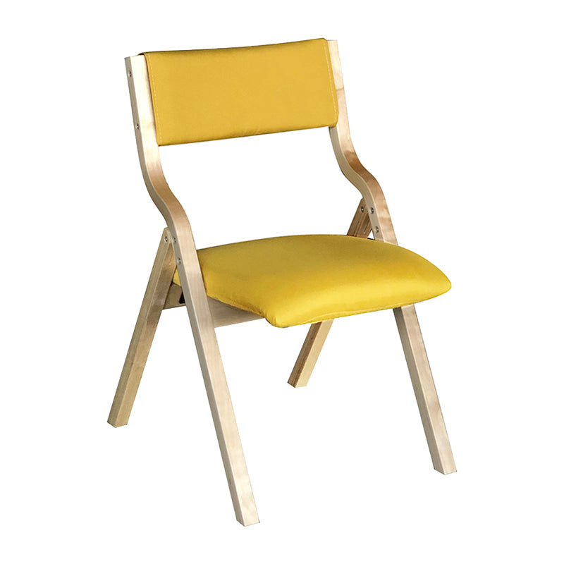 Chaise d'appoint à la maison contemporaine rembourrée, chaise de salle à manger ouverte au fini mat