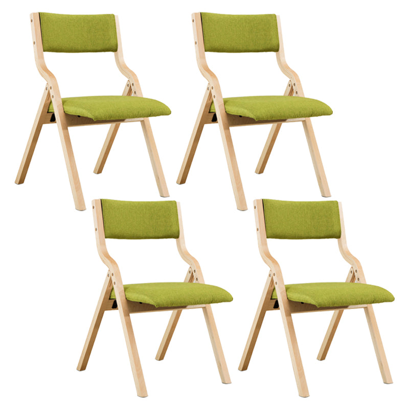Chaise d'appoint à la maison contemporaine rembourrée, chaise de salle à manger ouverte au fini mat