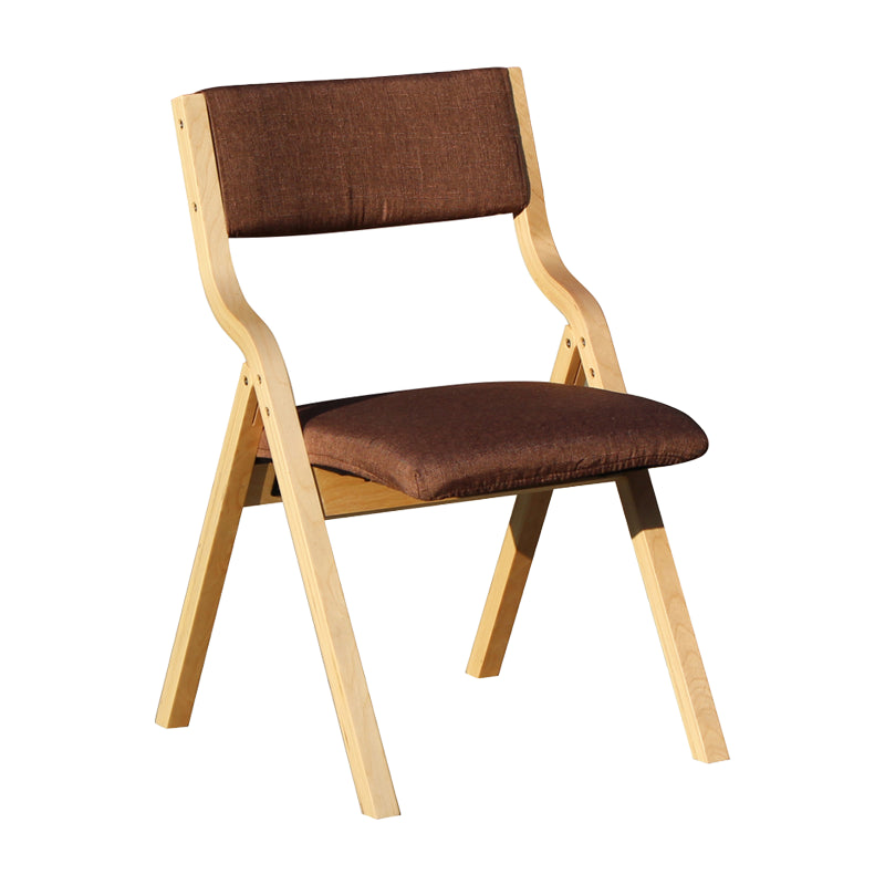 Chaise d'appoint à la maison contemporaine rembourrée, chaise de salle à manger ouverte au fini mat