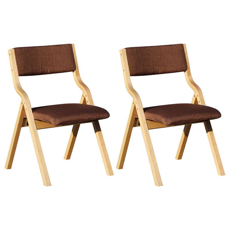 Chaise d'appoint à la maison contemporaine rembourrée, chaise de salle à manger ouverte au fini mat