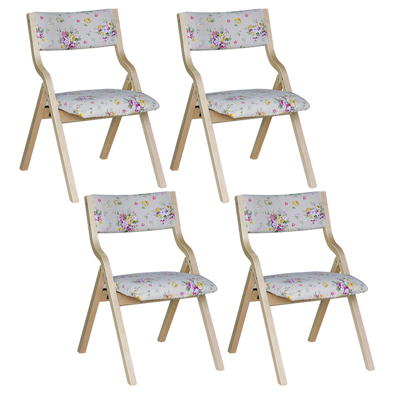Chaise d'appoint à la maison contemporaine rembourrée, chaise de salle à manger ouverte au fini mat