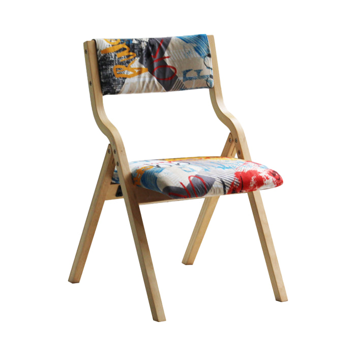 Chaise d'appoint à la maison contemporaine rembourrée, chaise de salle à manger ouverte au fini mat