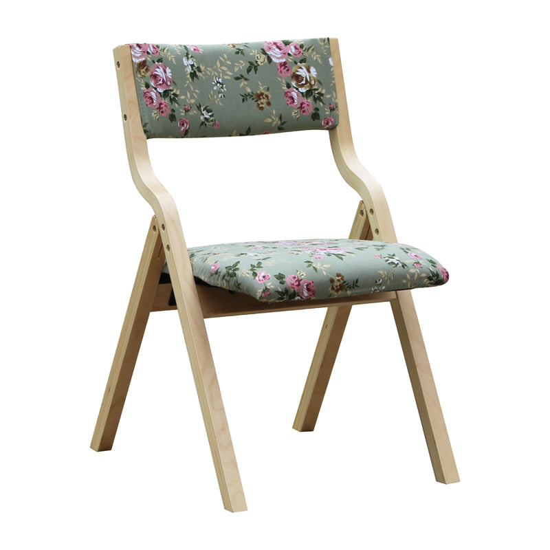 Chaise d'appoint à la maison contemporaine rembourrée, chaise de salle à manger ouverte au fini mat