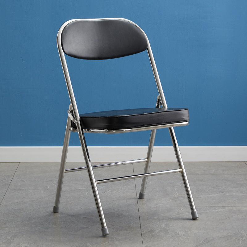 Upholstered Scandinavian Home Side Chair Matte Finish Folding Dining Chair