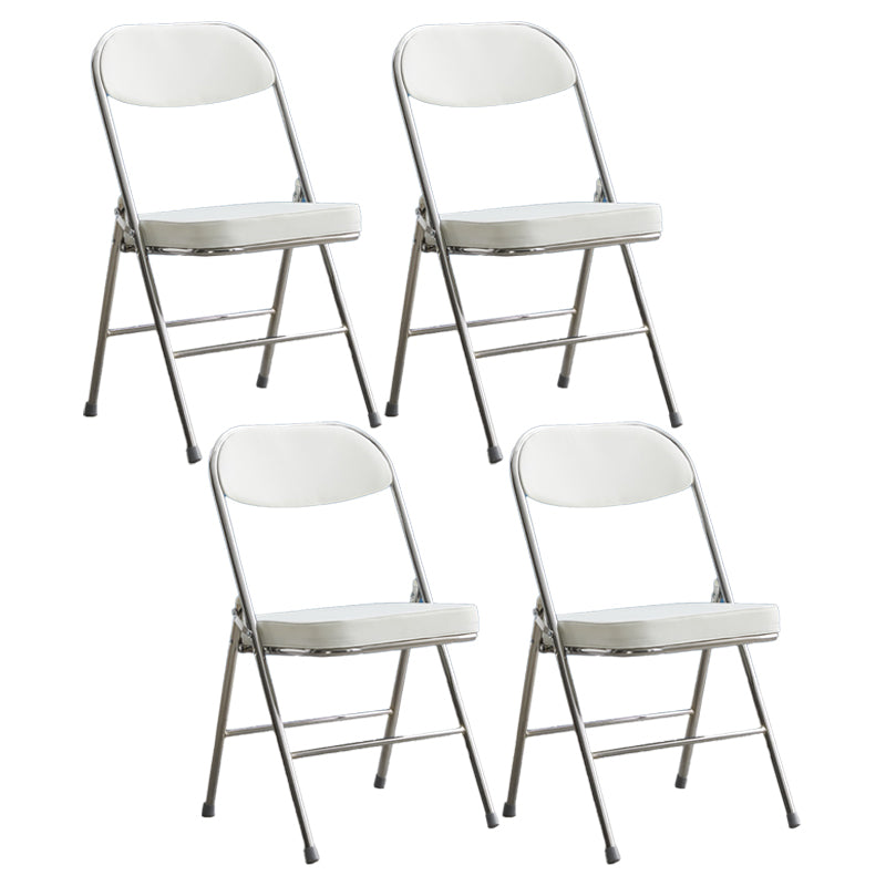 Upholstered Scandinavian Home Side Chair Matte Finish Folding Dining Chair
