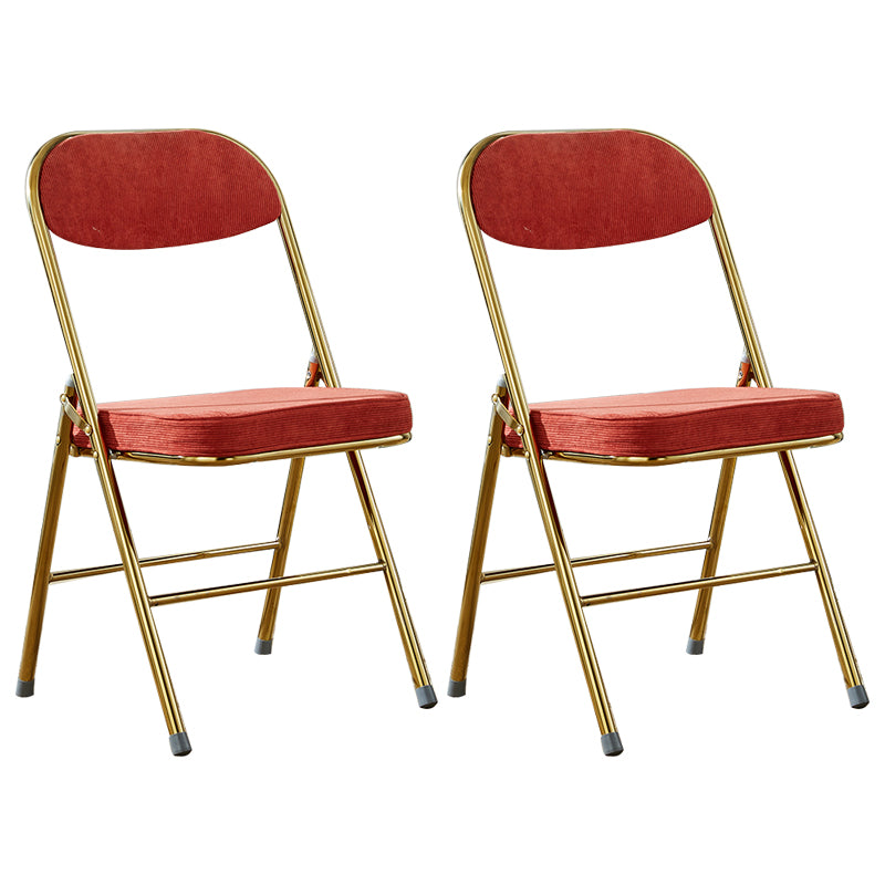 Upholstered Scandinavian Home Side Chair Matte Finish Folding Dining Chair