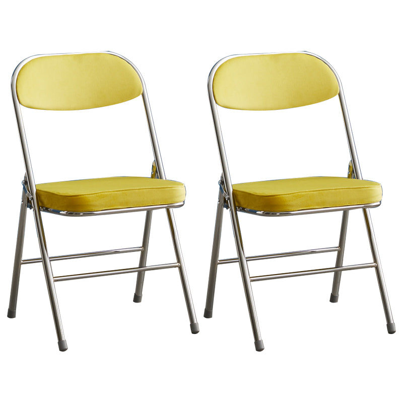 Upholstered Scandinavian Home Side Chair Matte Finish Folding Dining Chair
