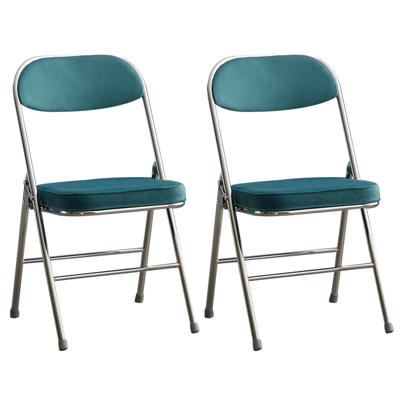 Upholstered Scandinavian Home Side Chair Matte Finish Folding Dining Chair