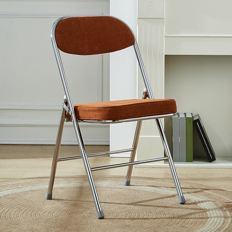Upholstered Scandinavian Home Side Chair Matte Finish Folding Dining Chair