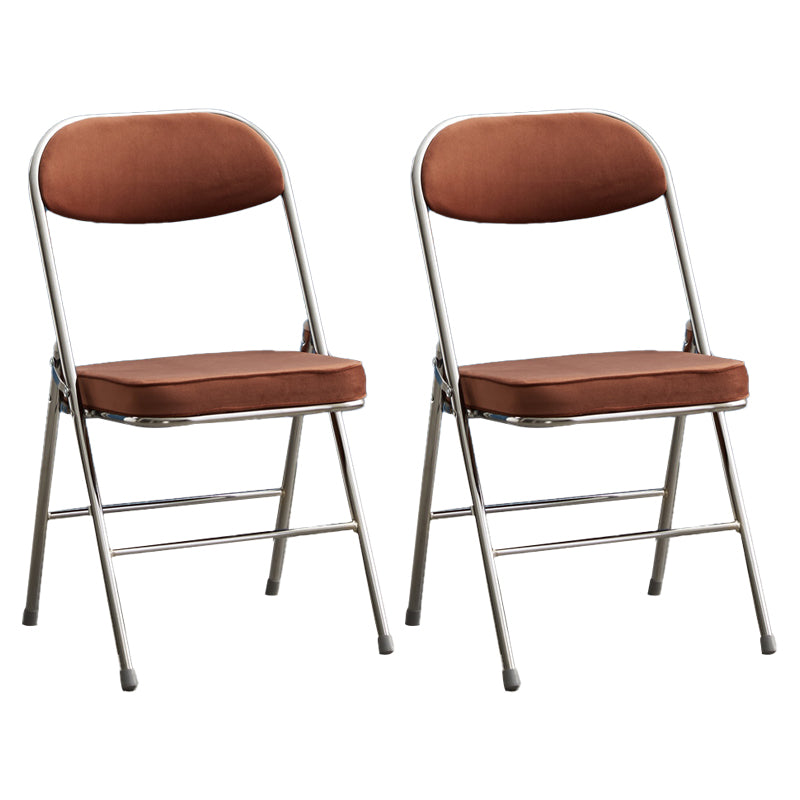 Upholstered Scandinavian Home Side Chair Matte Finish Folding Dining Chair
