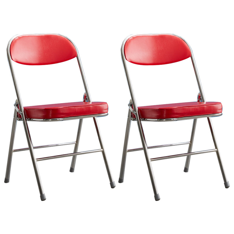 Upholstered Scandinavian Home Side Chair Matte Finish Folding Dining Chair
