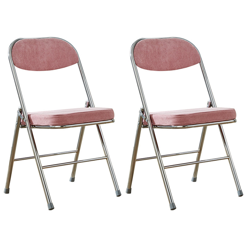 Upholstered Scandinavian Home Side Chair Matte Finish Folding Dining Chair