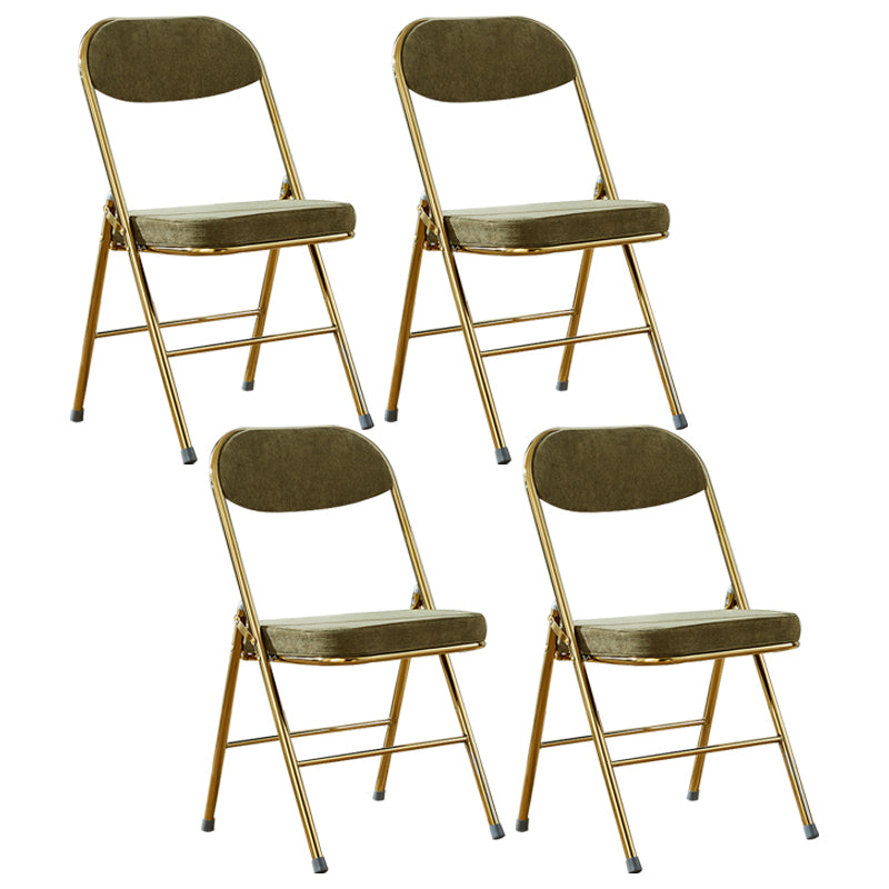 Upholstered Scandinavian Home Side Chair Matte Finish Folding Dining Chair