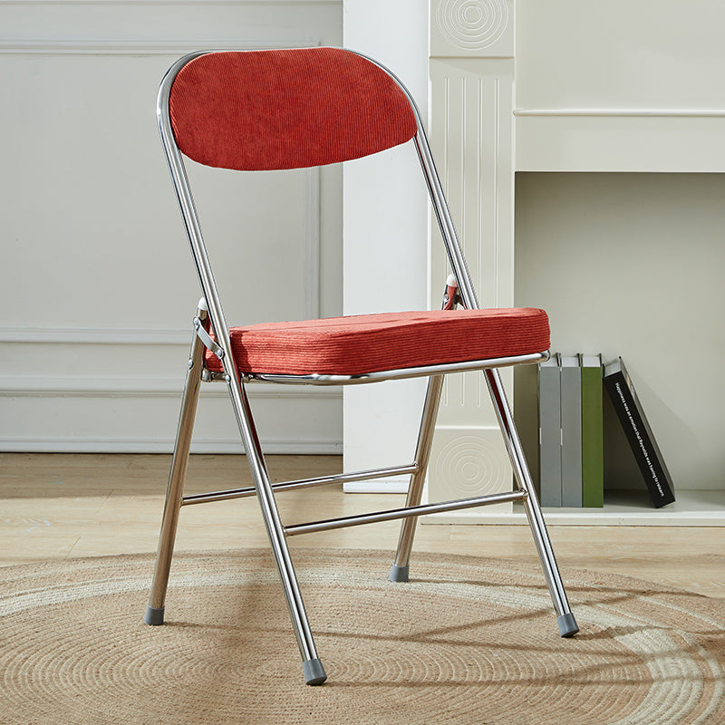 Upholstered Scandinavian Home Side Chair Matte Finish Folding Dining Chair