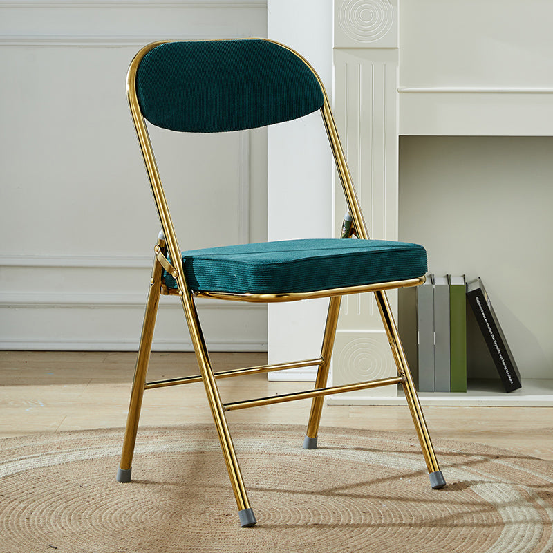 Upholstered Scandinavian Home Side Chair Matte Finish Folding Dining Chair