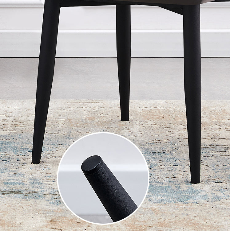 Contemporary Style Kitchen Metal Dining Chairs Dining Wingback Arm Side Chairs