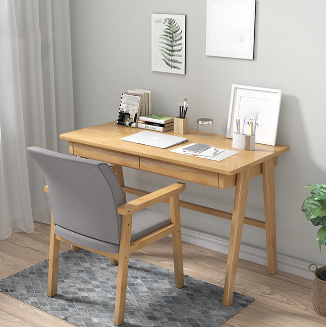 Chaise de salle à manger en bois de Style moderne, chaise simple à dossier solide avec bras de salle à manger pour cuisine