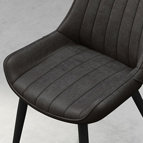 Sillas de comedor tapizadas de estilo moderno, sillas laterales con respaldo sólido para uso doméstico