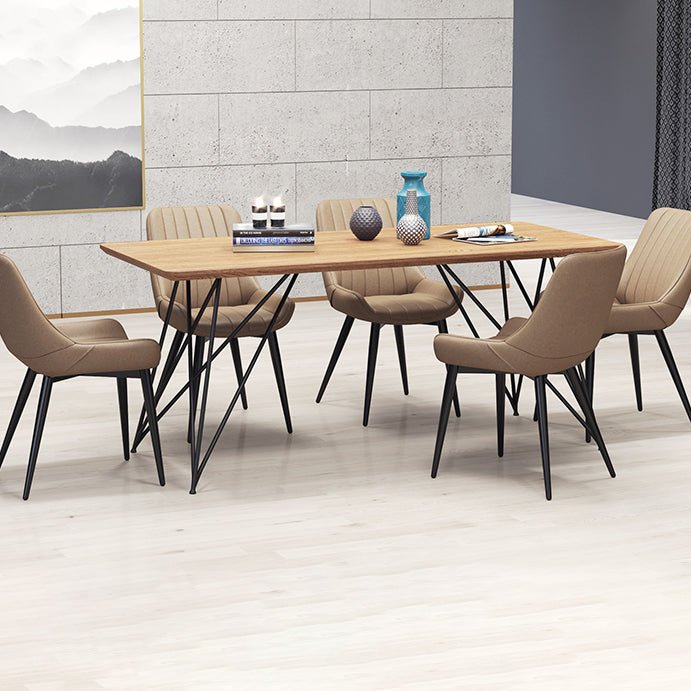 Sillas de comedor tapizadas de estilo moderno, sillas laterales con respaldo sólido para uso doméstico