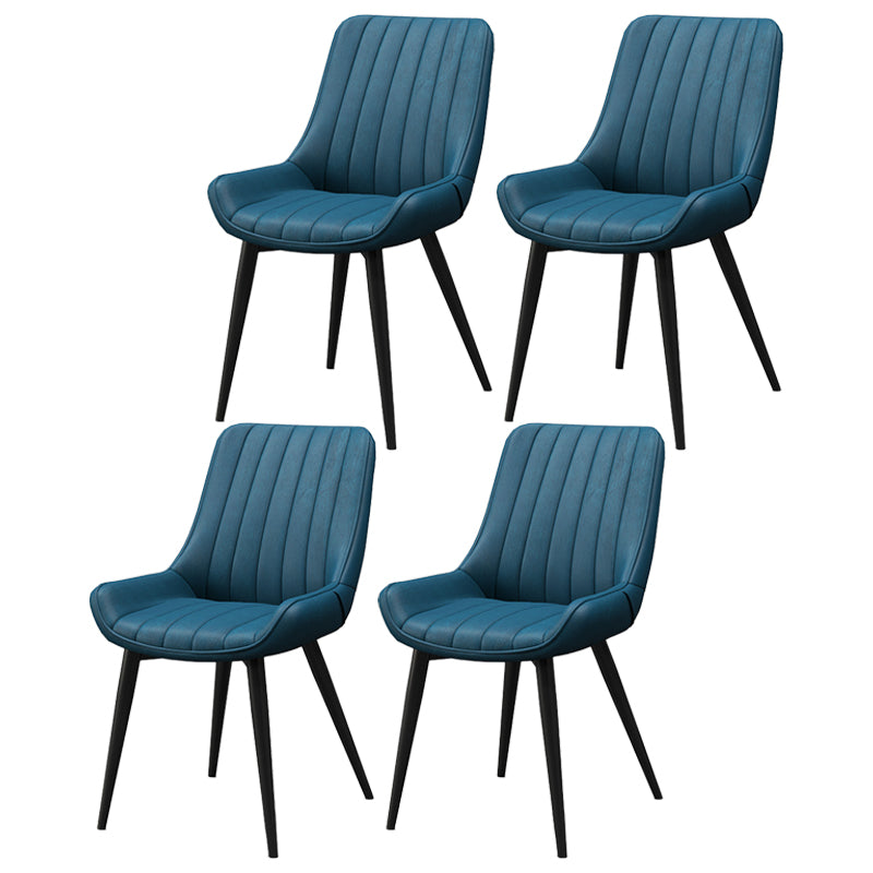Sillas de comedor tapizadas de estilo moderno, sillas laterales con respaldo sólido para uso doméstico