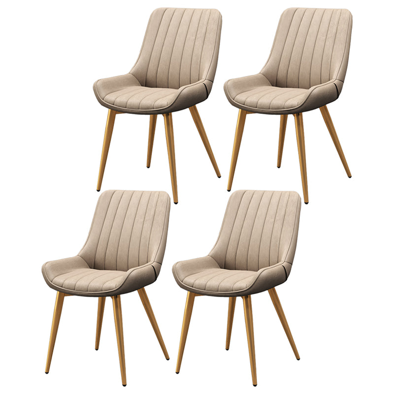 Sillas de comedor tapizadas de estilo moderno, sillas laterales con respaldo sólido para uso doméstico