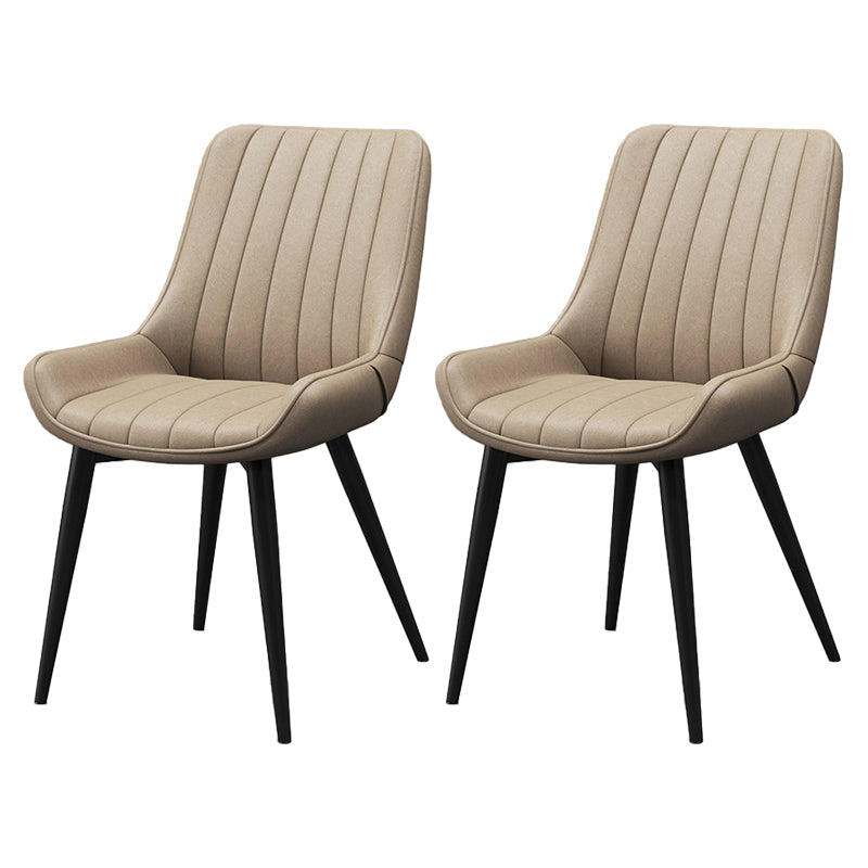 Sillas de comedor tapizadas de estilo moderno, sillas laterales con respaldo sólido para uso doméstico