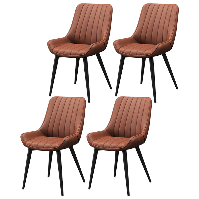 Sillas de comedor tapizadas de estilo moderno, sillas laterales con respaldo sólido para uso doméstico
