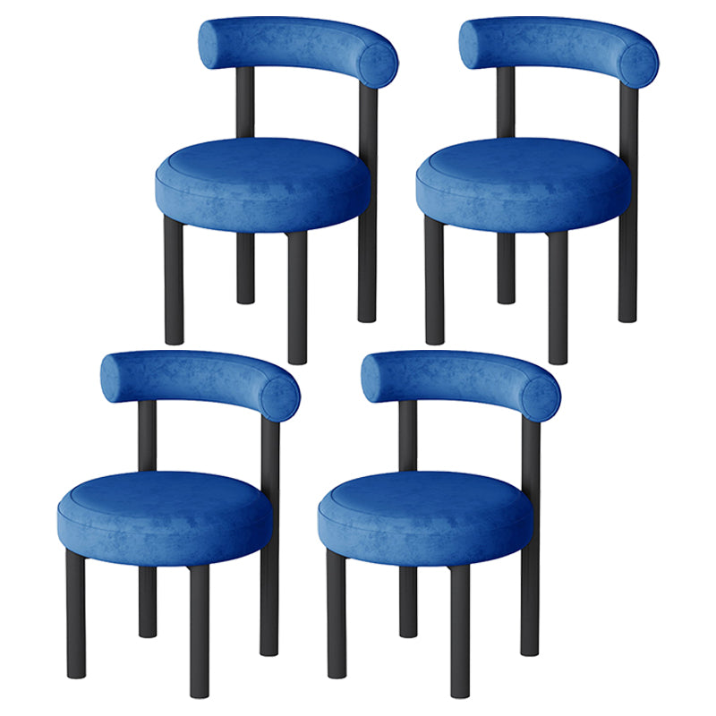 Hedendaagse stijl gestoffeerde armloze eetkamerstoelen open voor de achterkant van de achterste zijstoelen