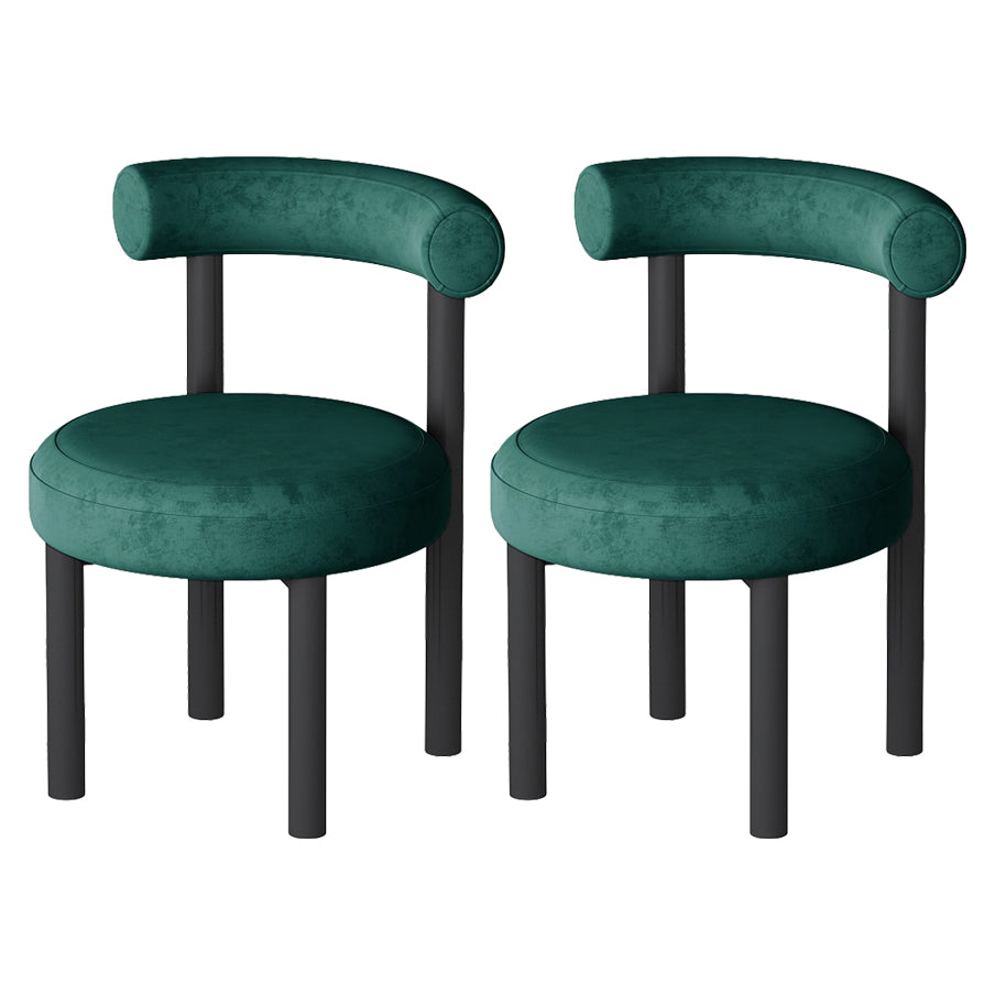 Hedendaagse stijl gestoffeerde armloze eetkamerstoelen open voor de achterkant van de achterste zijstoelen