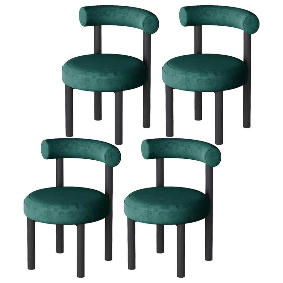 Hedendaagse stijl gestoffeerde armloze eetkamerstoelen open voor de achterkant van de achterste zijstoelen