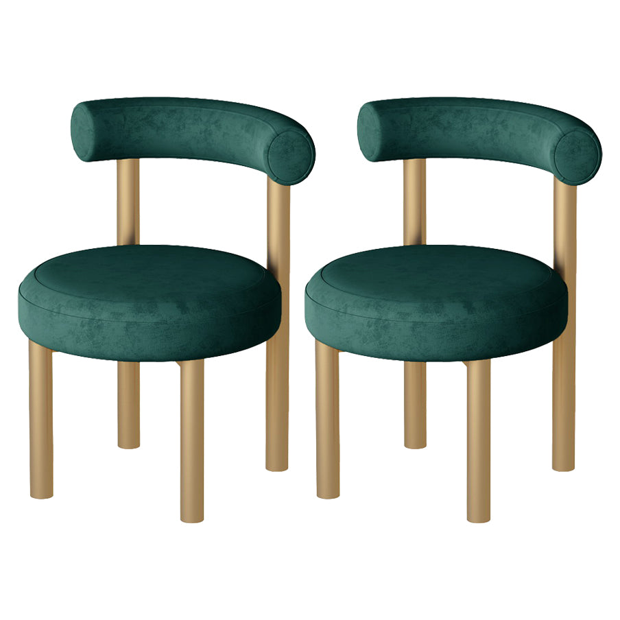 Hedendaagse stijl gestoffeerde armloze eetkamerstoelen open voor de achterkant van de achterste zijstoelen