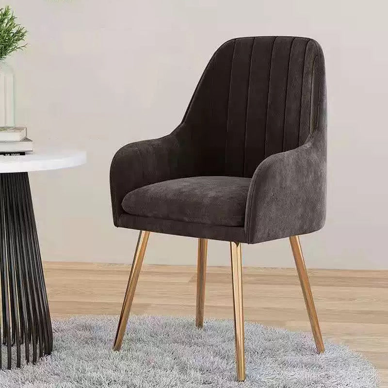 Fauteuil rembourré de Style scandinave, chaise simple à dossier solide pour la maison