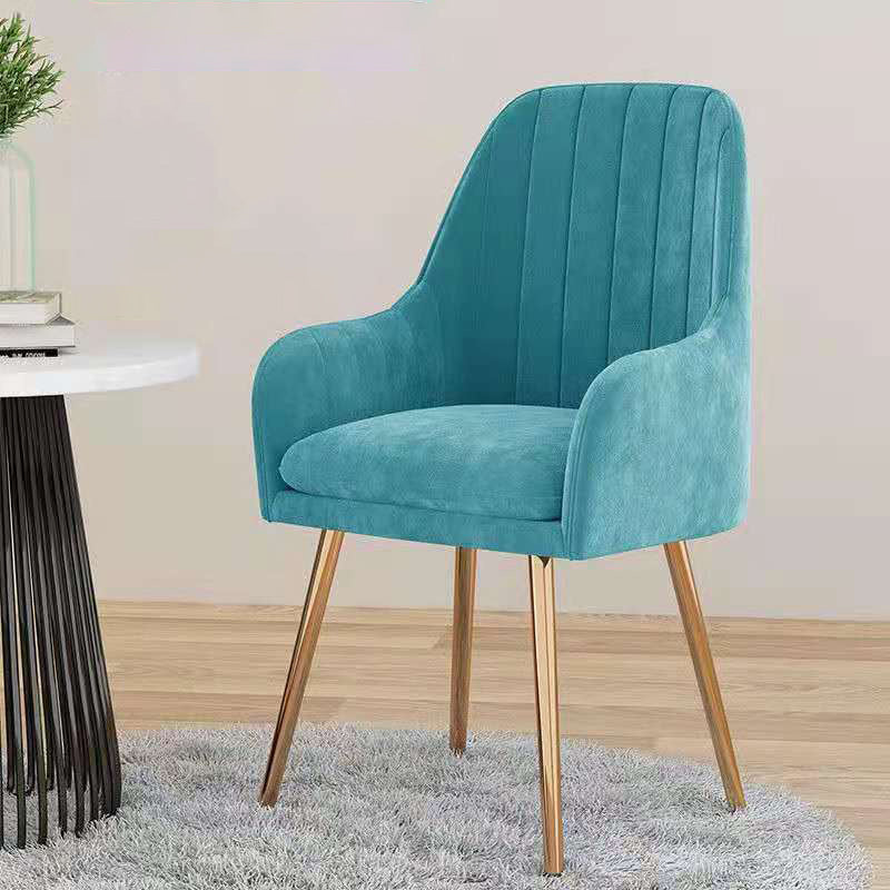 Fauteuil rembourré de Style scandinave, chaise simple à dossier solide pour la maison