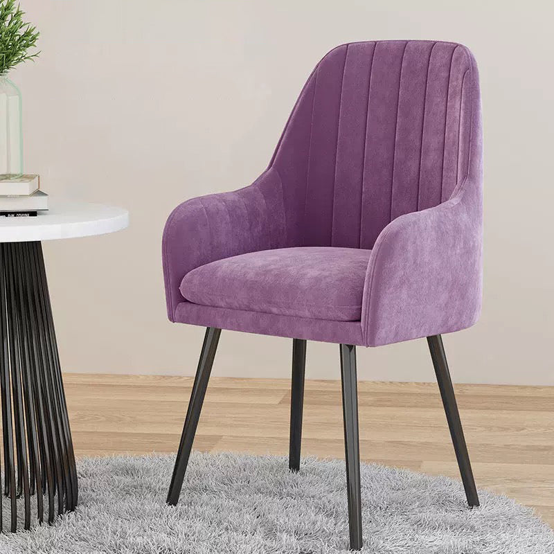 Fauteuil rembourré de Style scandinave, chaise simple à dossier solide pour la maison
