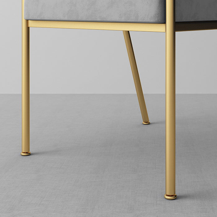 Fauteuils rembourrés de luxe de style scandinave Chaise d'appoint à dossier ouvert (Ensemble de 2)