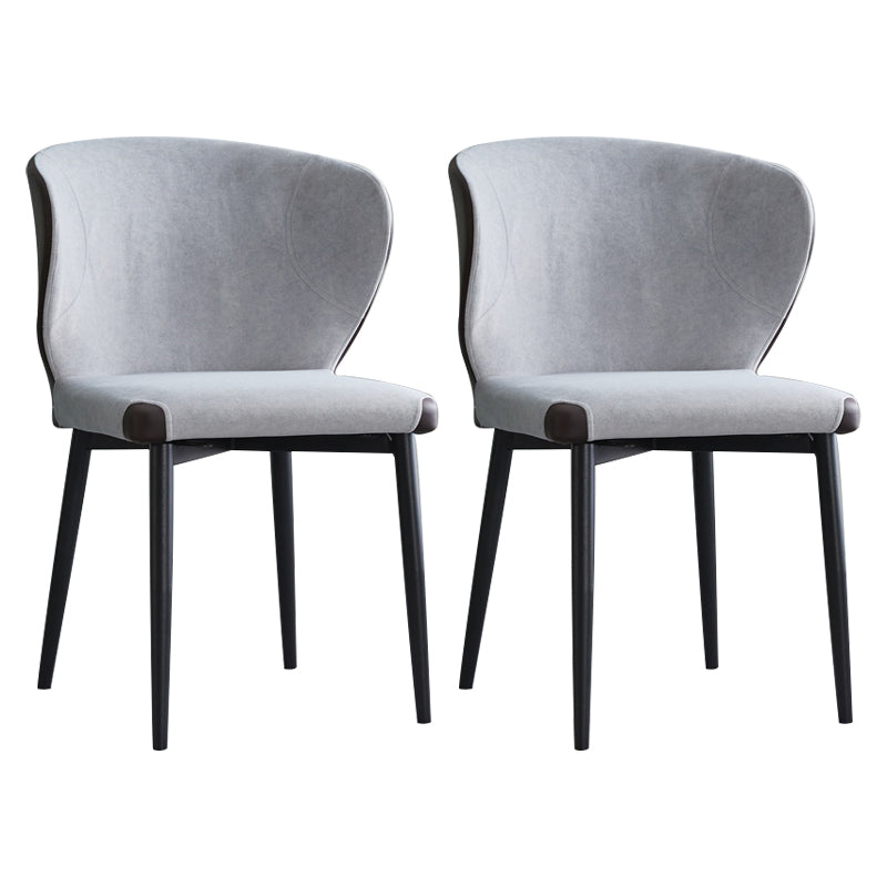 Chaise d'intérieur et d'extérieur moderne en métal, chaise d'appoint à oreilles sans accoudoirs pour salle à manger