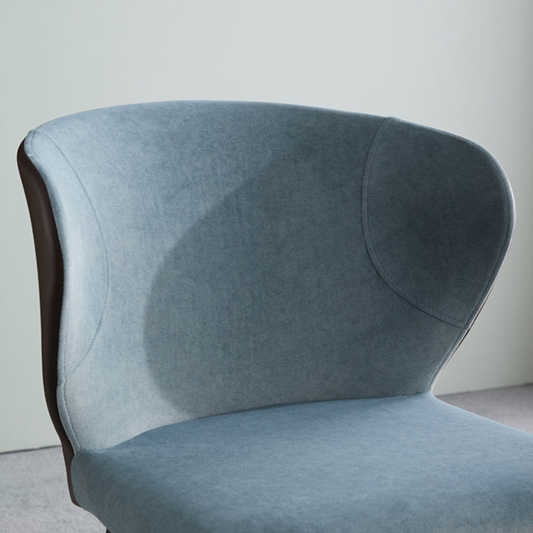 Chaise d'intérieur et d'extérieur moderne en métal, chaise d'appoint à oreilles sans accoudoirs pour salle à manger
