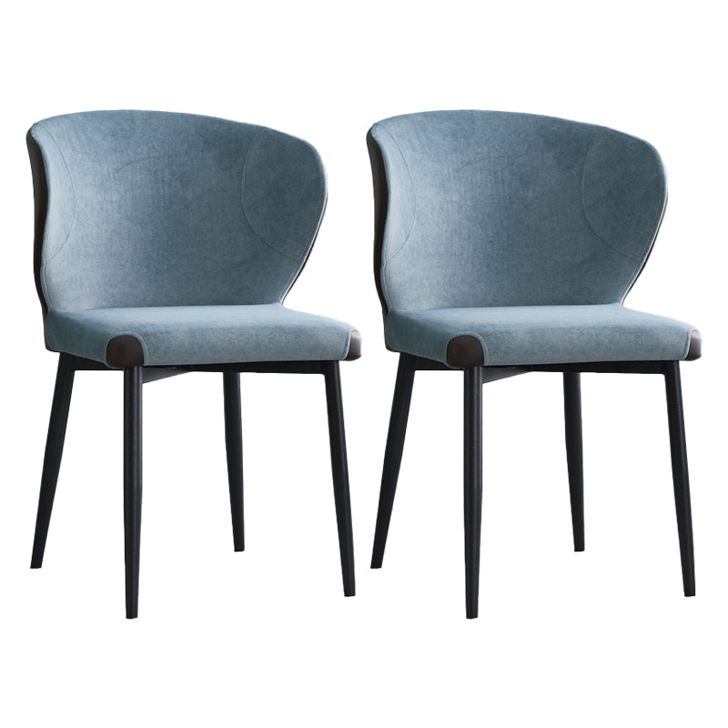 Chaise d'intérieur et d'extérieur moderne en métal, chaise d'appoint à oreilles sans accoudoirs pour salle à manger