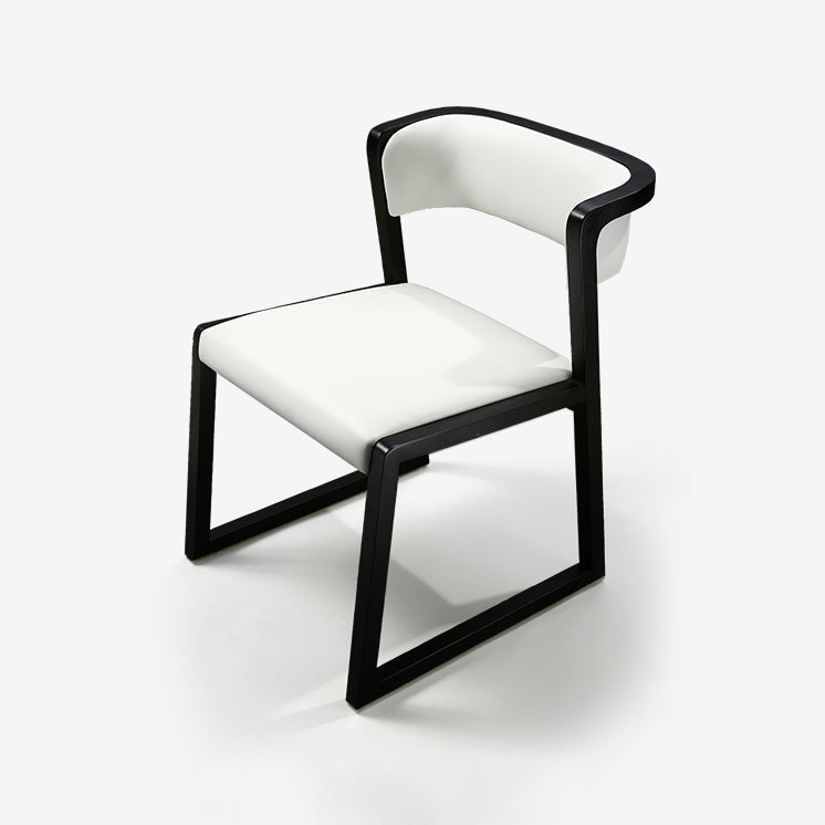 Gepolsterte armlose Esszimmerstühle im minimalistischen Stil mit offener Rückenlehne (2er-Set)