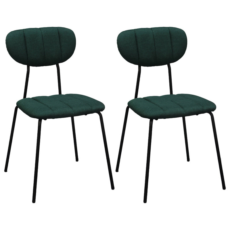 Les chaises de salle à manger sans bras tapissées par style industriel ouvrent les chaises de salle à manger arrière
