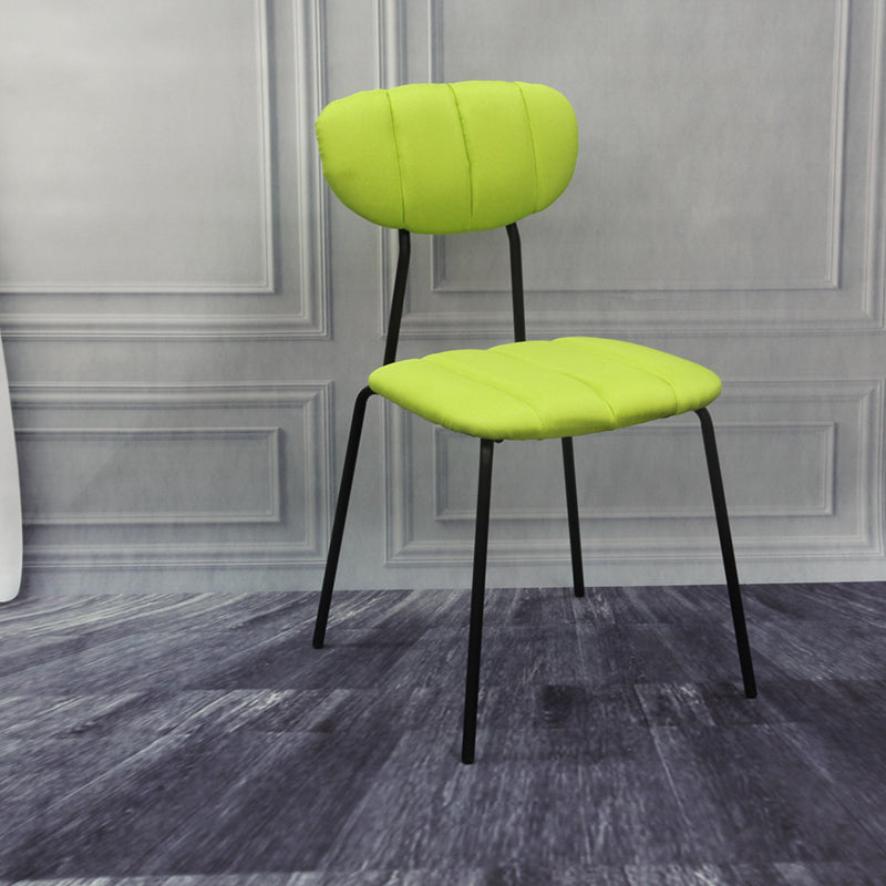 Les chaises de salle à manger sans bras tapissées par style industriel ouvrent les chaises de salle à manger arrière