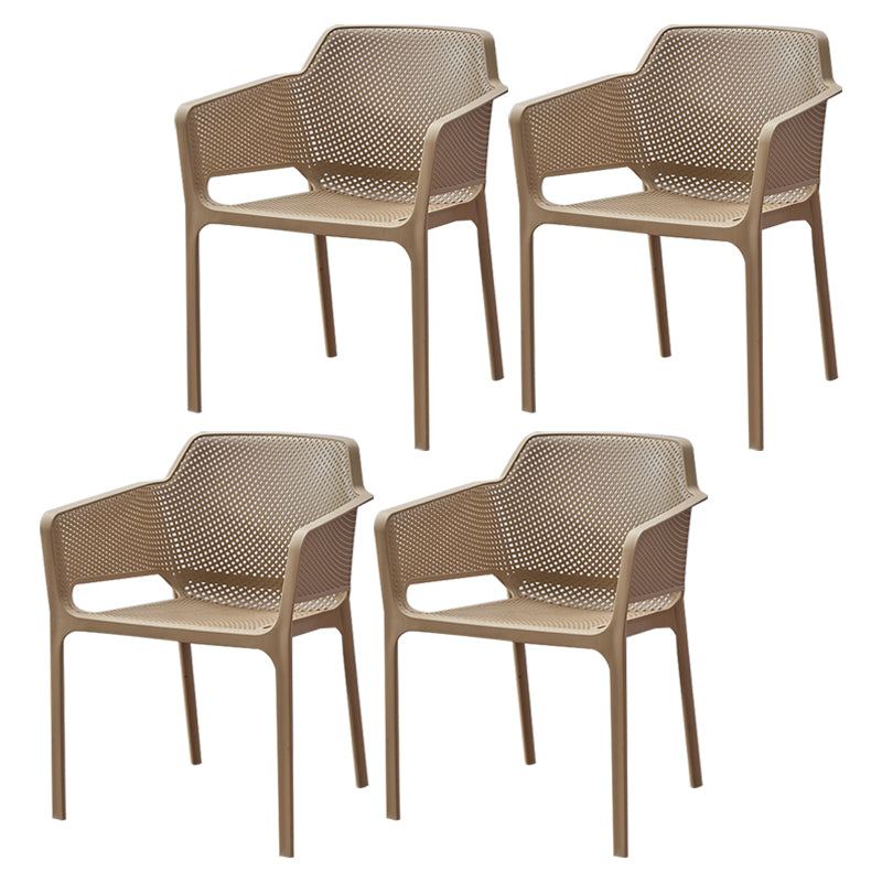 Sillas de comedor de plástico de estilo moderno, sillones de comedor apilables para cocina